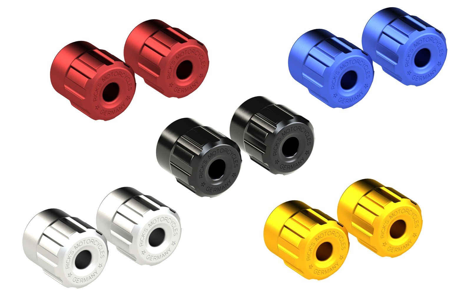Ricks' Clubstyle Crash Bar End Caps Black