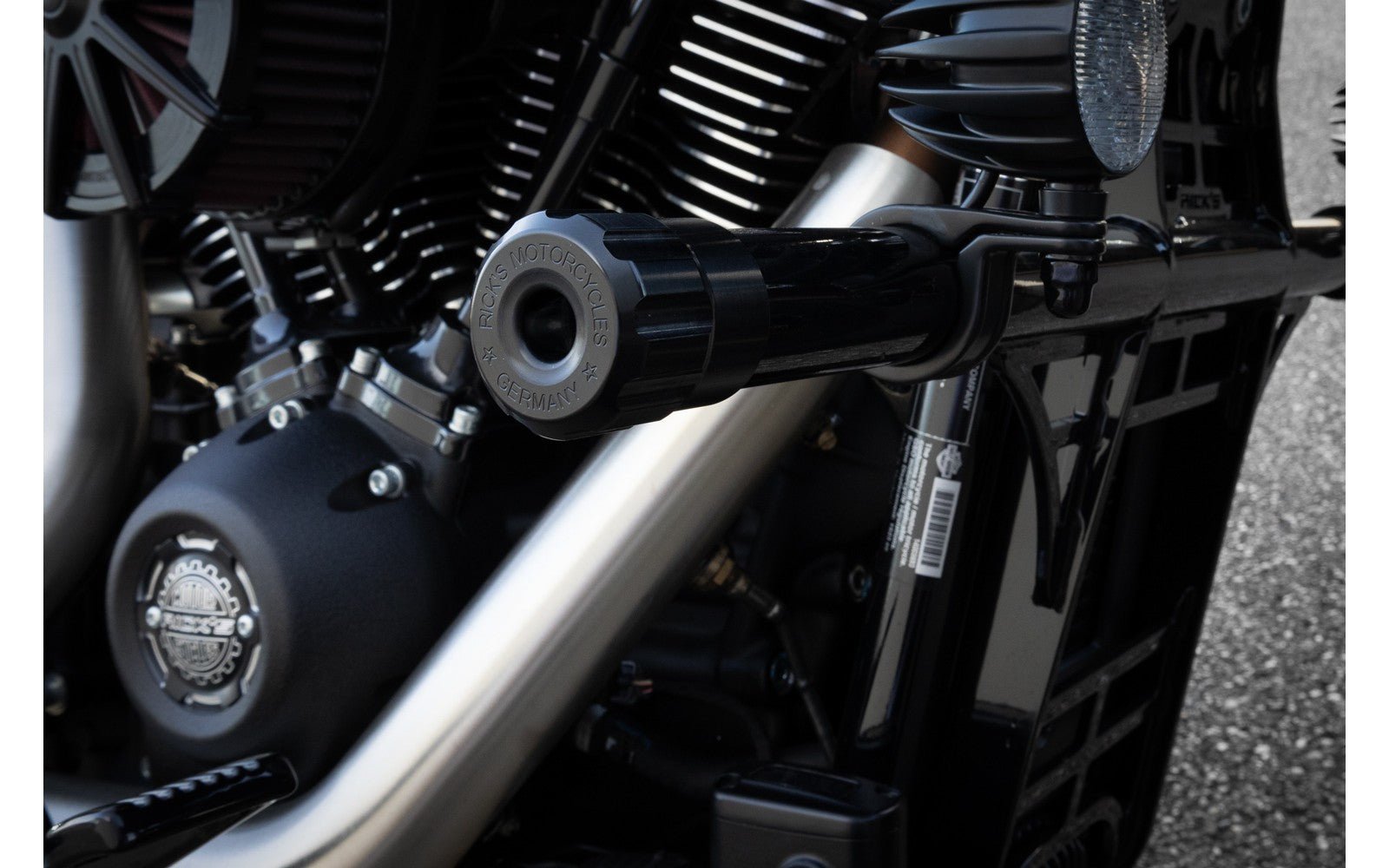 Ricks' Clubstyle Crash Bar End Caps Black