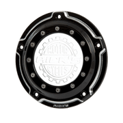 Rick's Derby Cover "Bullauge" Bi-Color With Logo - Softail 19-up
