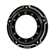 Rick's Derby Cover "Bullauge" Matte Black - Softail 19-up