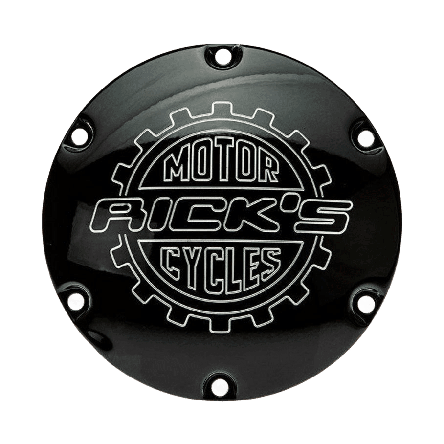 Rick's Derby Cover Gloss Black - Sportster 04-up
