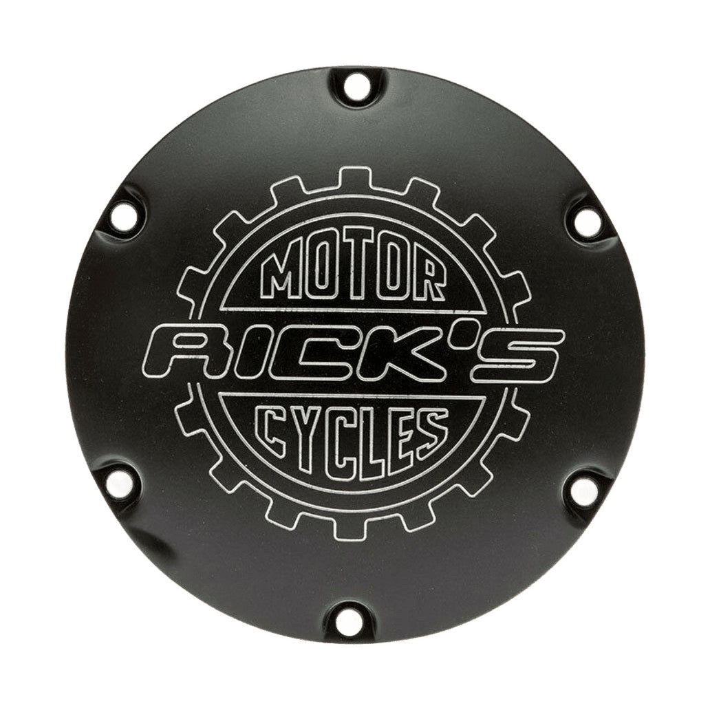 Rick's Derby Cover Wrinkle Black - Sportster 04-up
