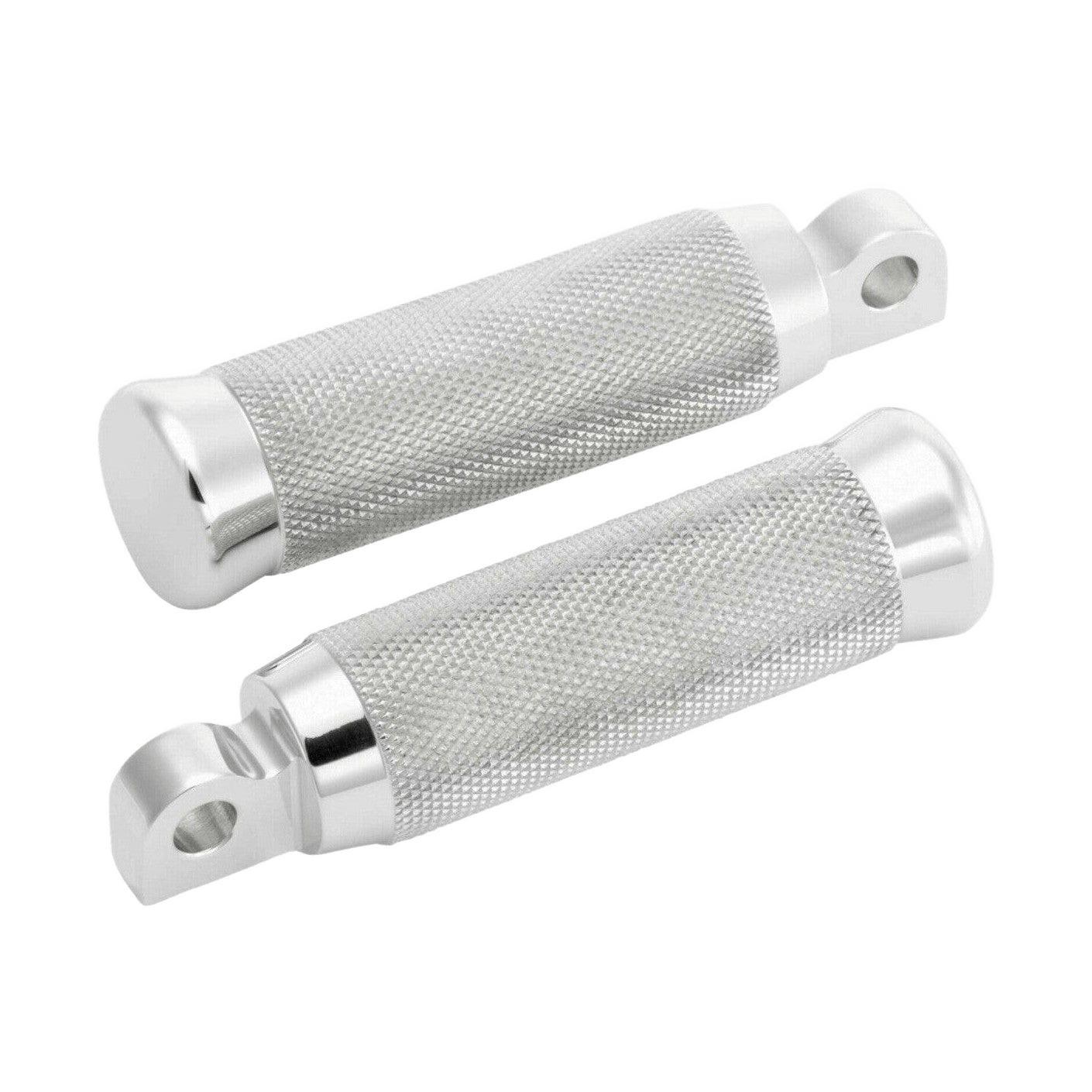 Rick's Footpegs Knurled Polished - Dyna / Sportster / Softail TC - Rick's Motorcycles USA - Custom Parts for Harley - Davidson
