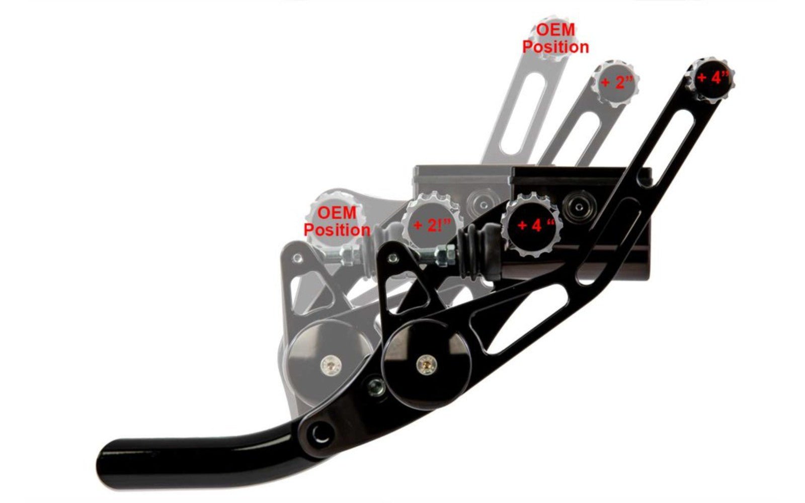 Rick's Forward Controls "AK4.7" +4in Black - Softail 18-up