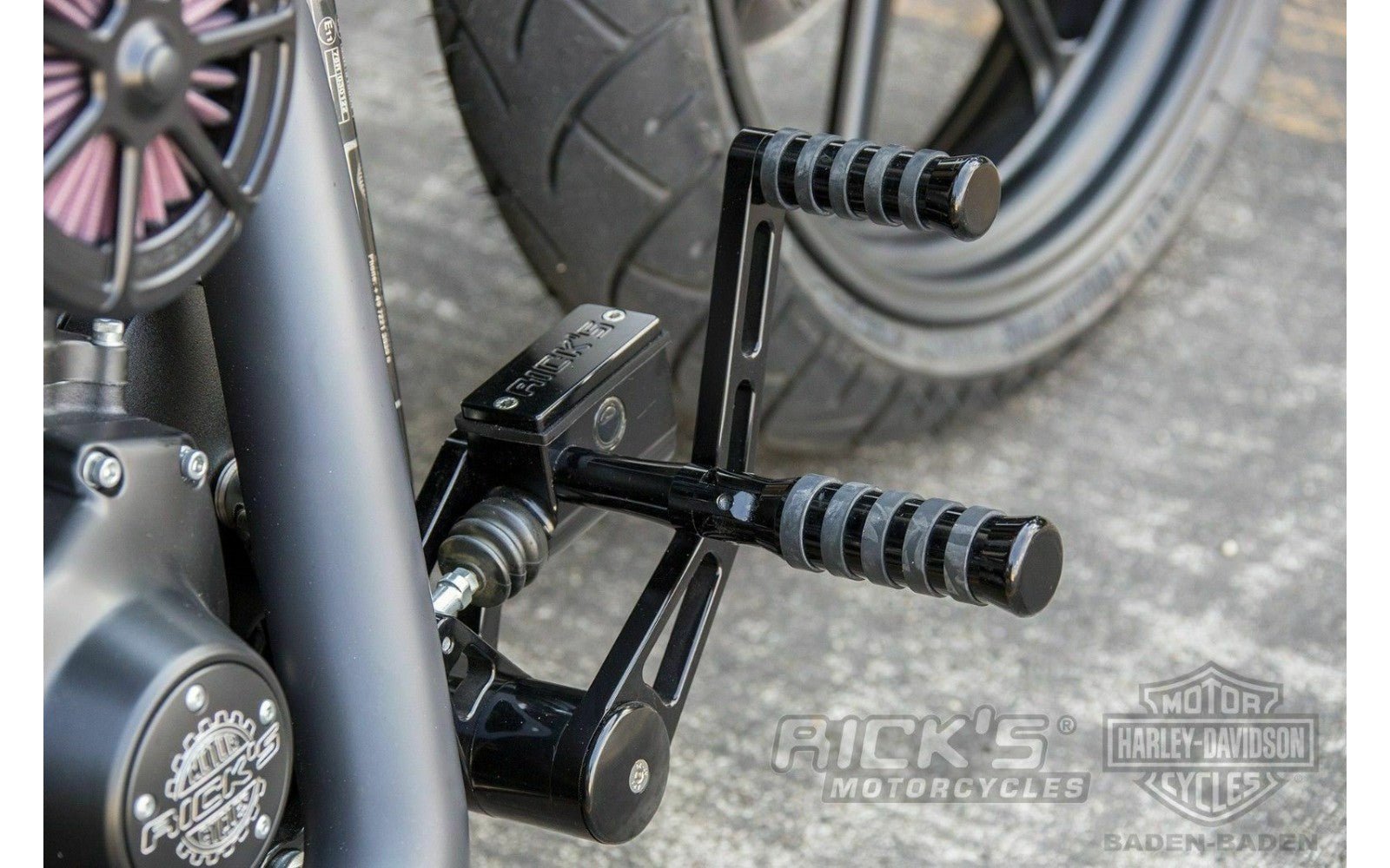 Rick's Forward Controls "O-ring" +2in Black - Softail 07-17
