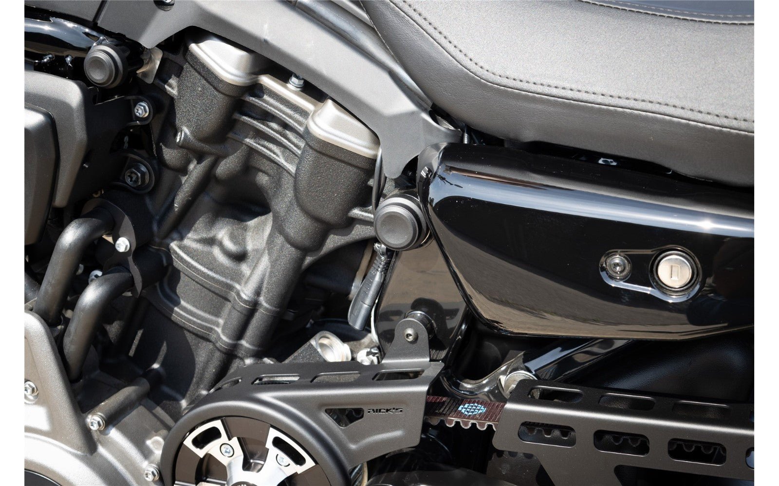 Rick's Frame Nut Covers (22mm) Cover Set - Nightster 22 - up - Rick's Motorcycles USA - Custom Parts for Harley - Davidson