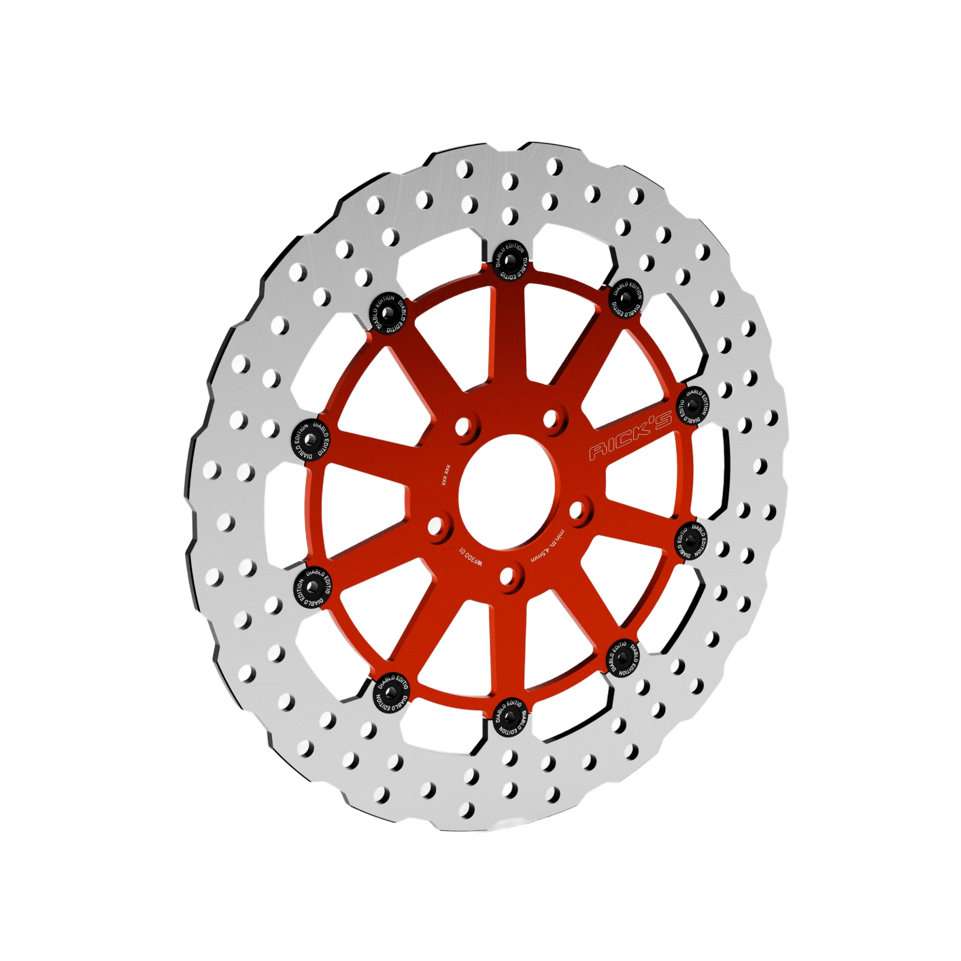 Rick's Front 11.8"/300mm Wave "El Diablo" Brake Rotor - Rick's Motorcycles USA - Custom Parts for Harley - Davidson