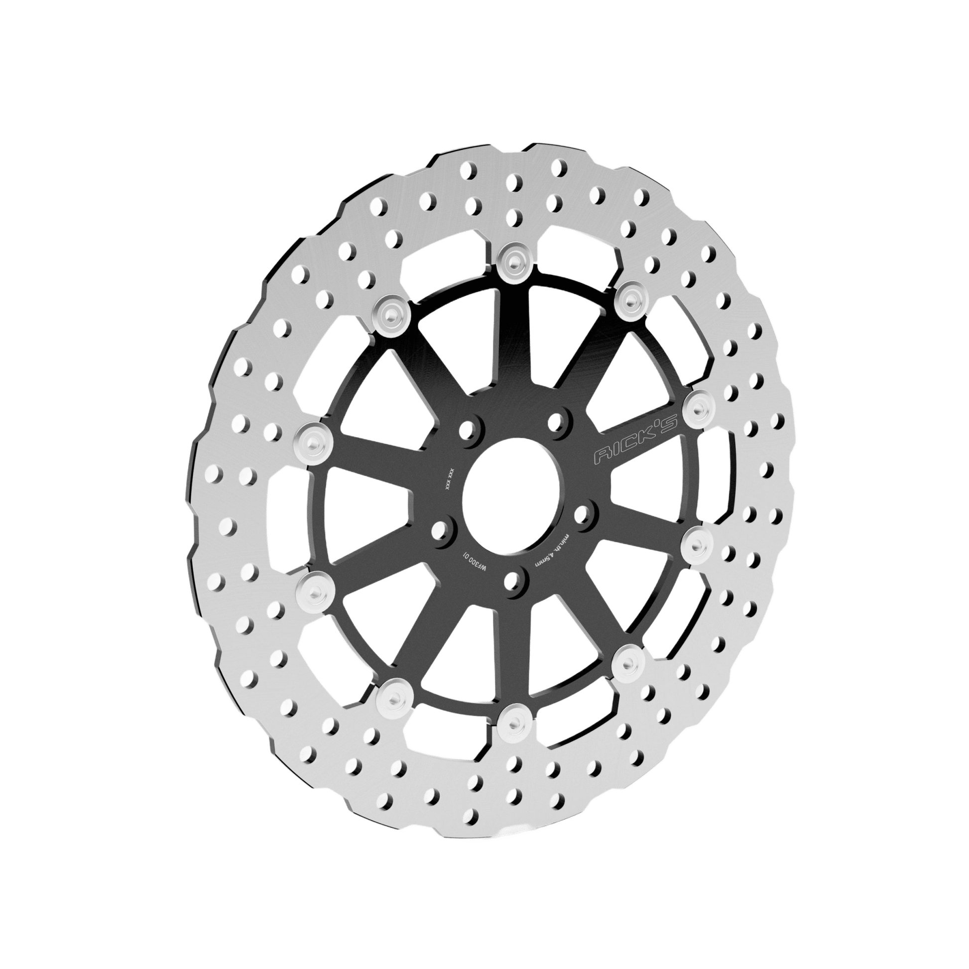 Rick's Front 11.8"/300mm Wave "Steve" Brake Rotor - Rick's Motorcycles USA - Custom Parts for Harley - Davidson