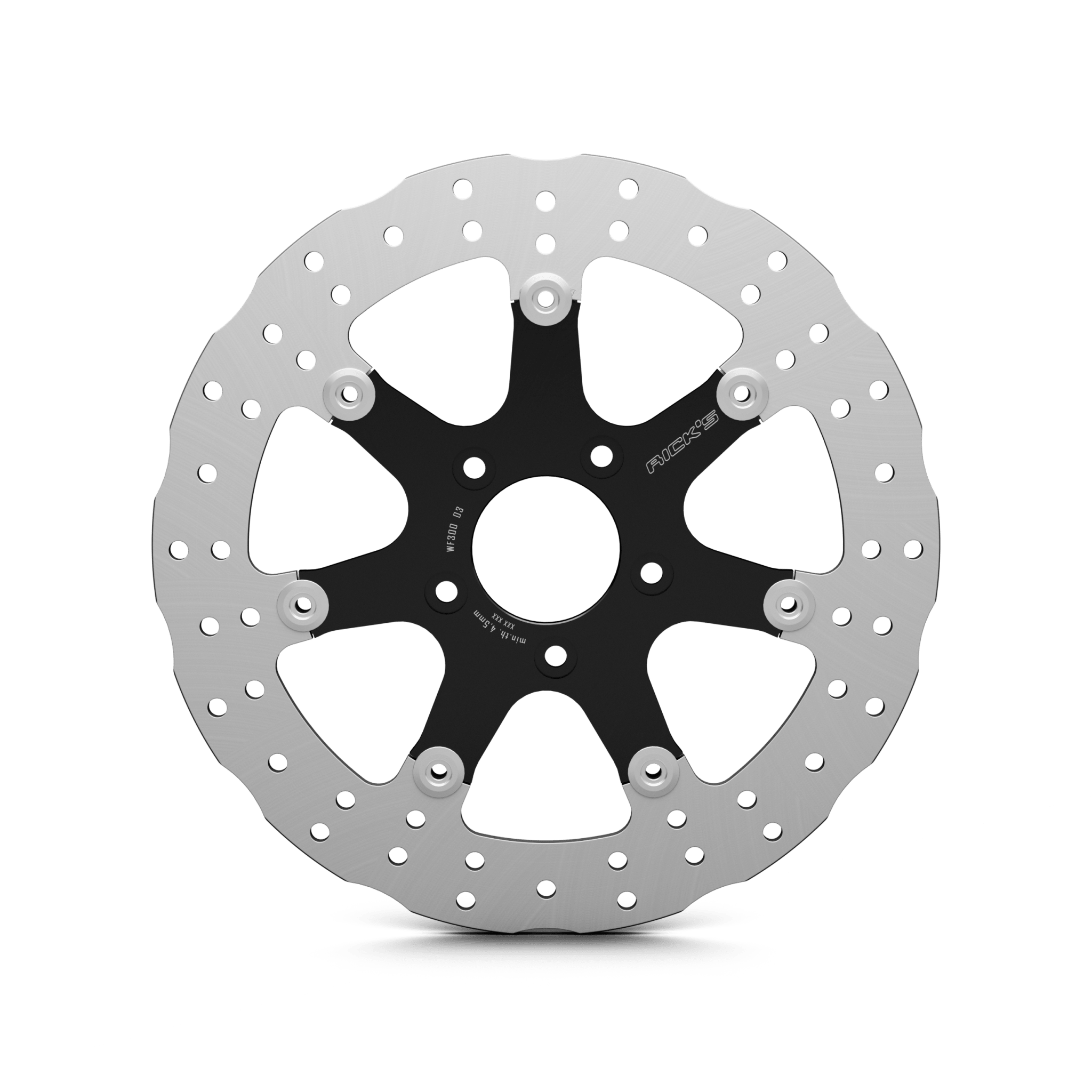 Rick's Front 13"/330mm Wave "Seven Sins" Brake Rotor - Rick's Motorcycles USA - Custom Parts for Harley - Davidson