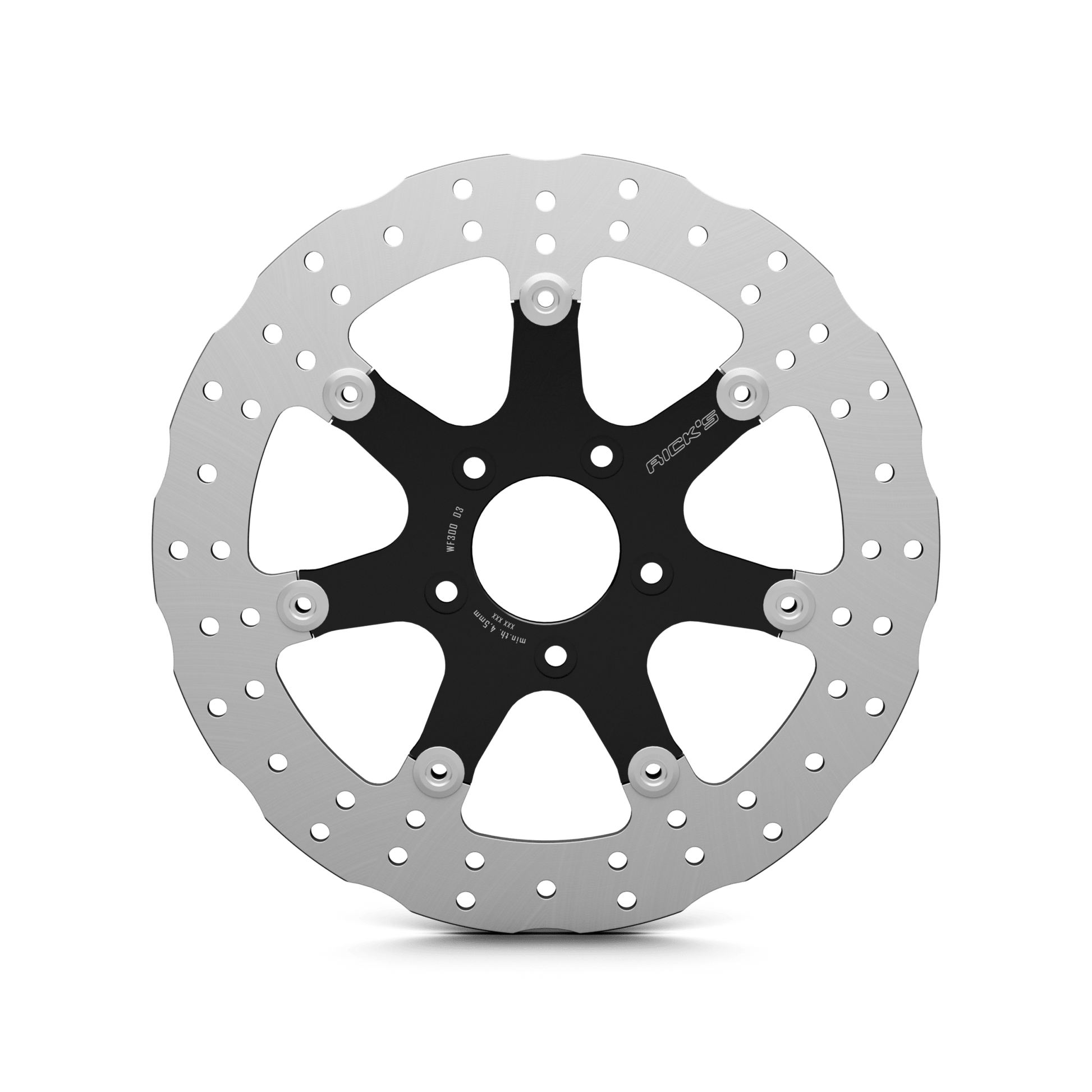 Rick's Front 13"/330mm Wave "Seven Sins" Brake Rotor - Rick's Motorcycles USA - Custom Parts for Harley - Davidson