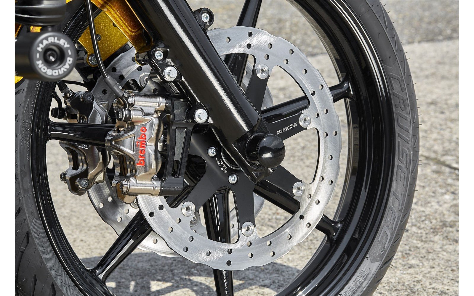 Rick's Front 13"/330mm Wave "Seven Sins" Brake Rotor - Rick's Motorcycles USA - Custom Parts for Harley - Davidson