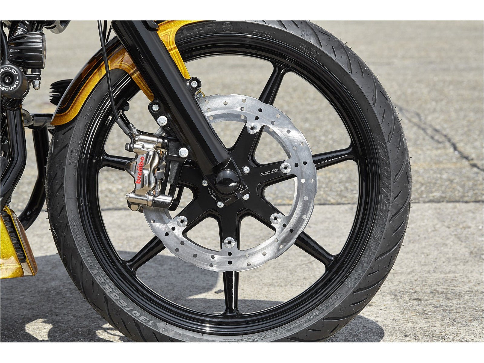 Rick's Front 13"/330mm Wave "Seven Sins" Brake Rotor - Rick's Motorcycles USA - Custom Parts for Harley - Davidson