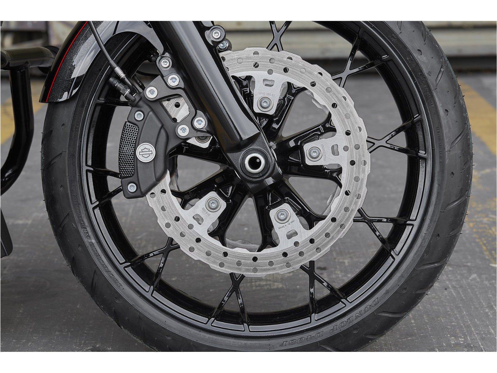 Rick's Front 14"/355mm Wave Brake Rotor - Touring 24-up