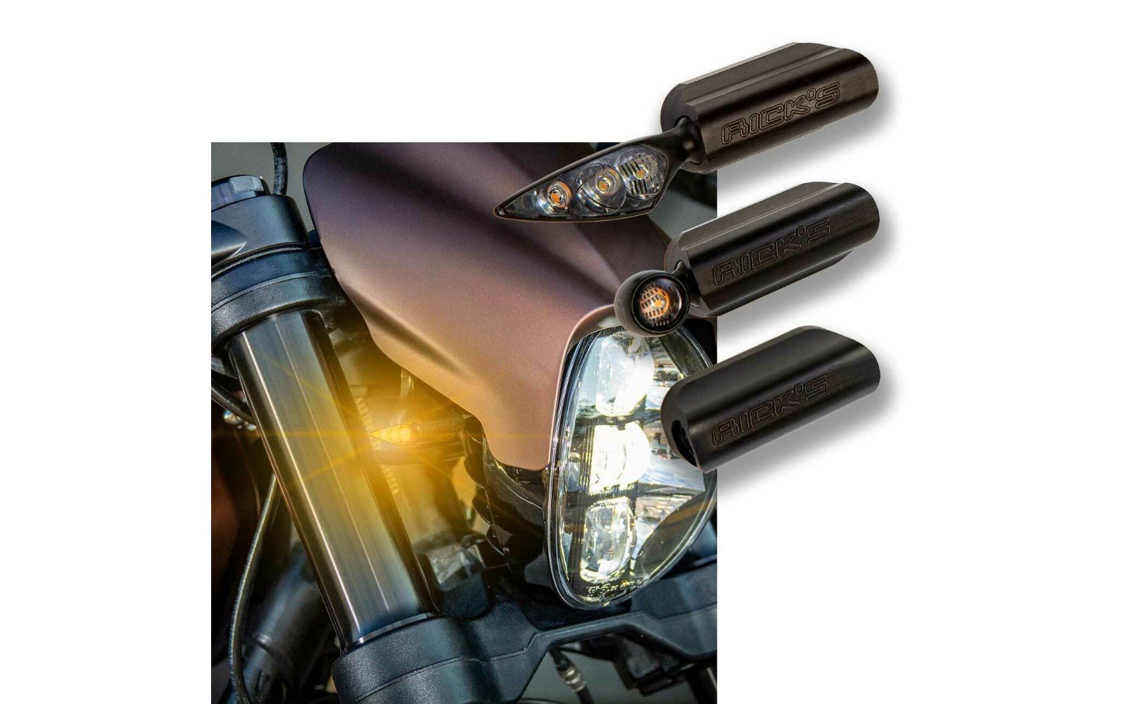 Rick's Front Indicator Brackets with Atto - FXDR