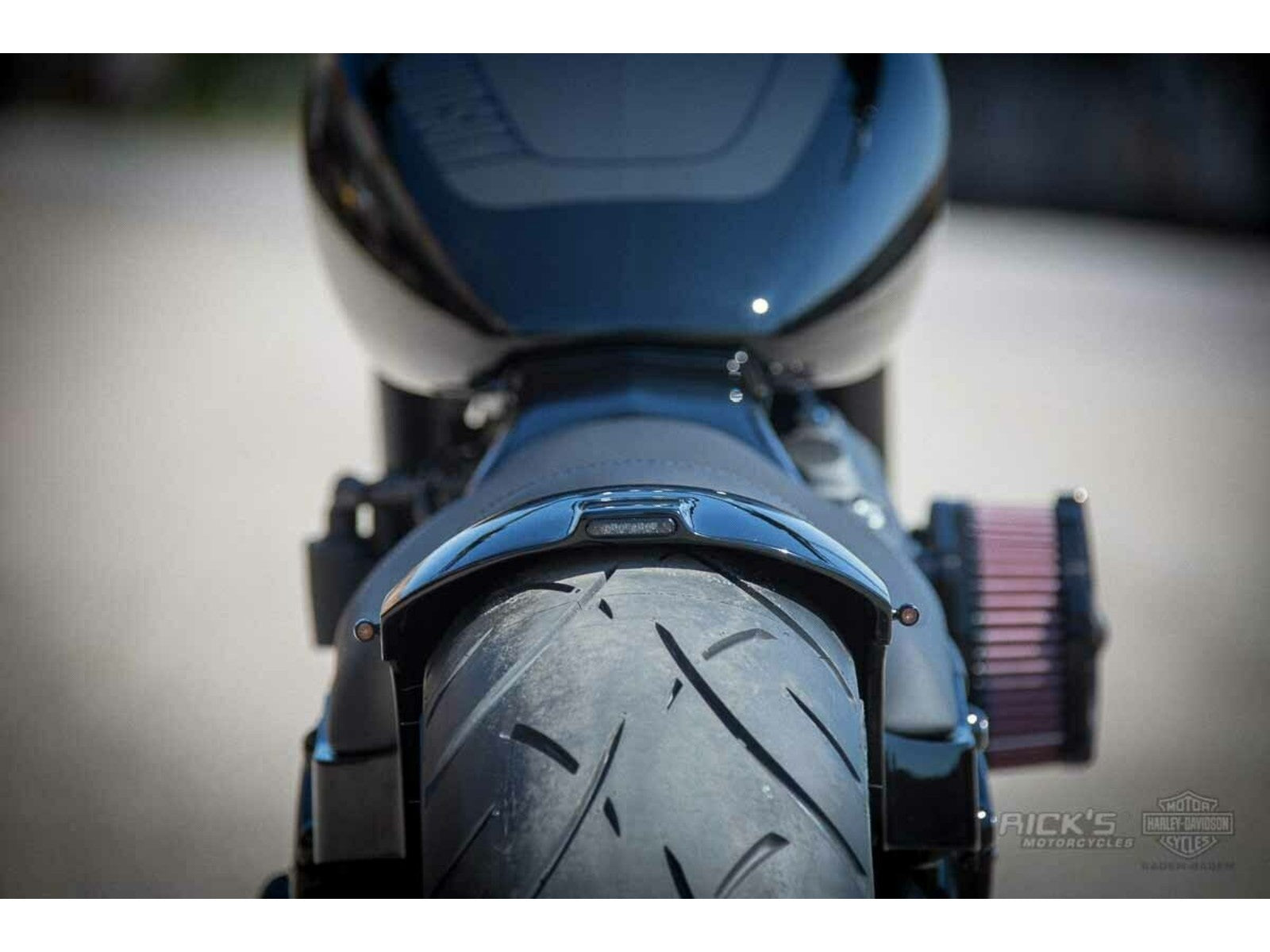 Guardabarros trasero de acero Rick's 180 - Softail Narrow 18 en adelante 