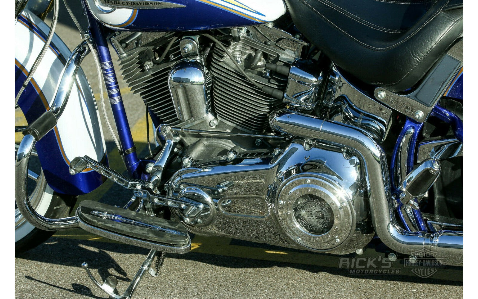 Rick's Derby Cover "Bullauge" Poliert - Softail 07-up 