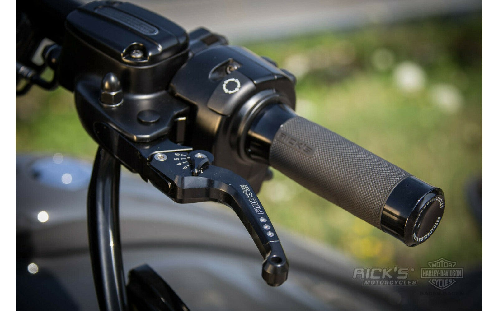 Rick's Adjustable Levers Set "Good Guys" Black - Touring 08-13