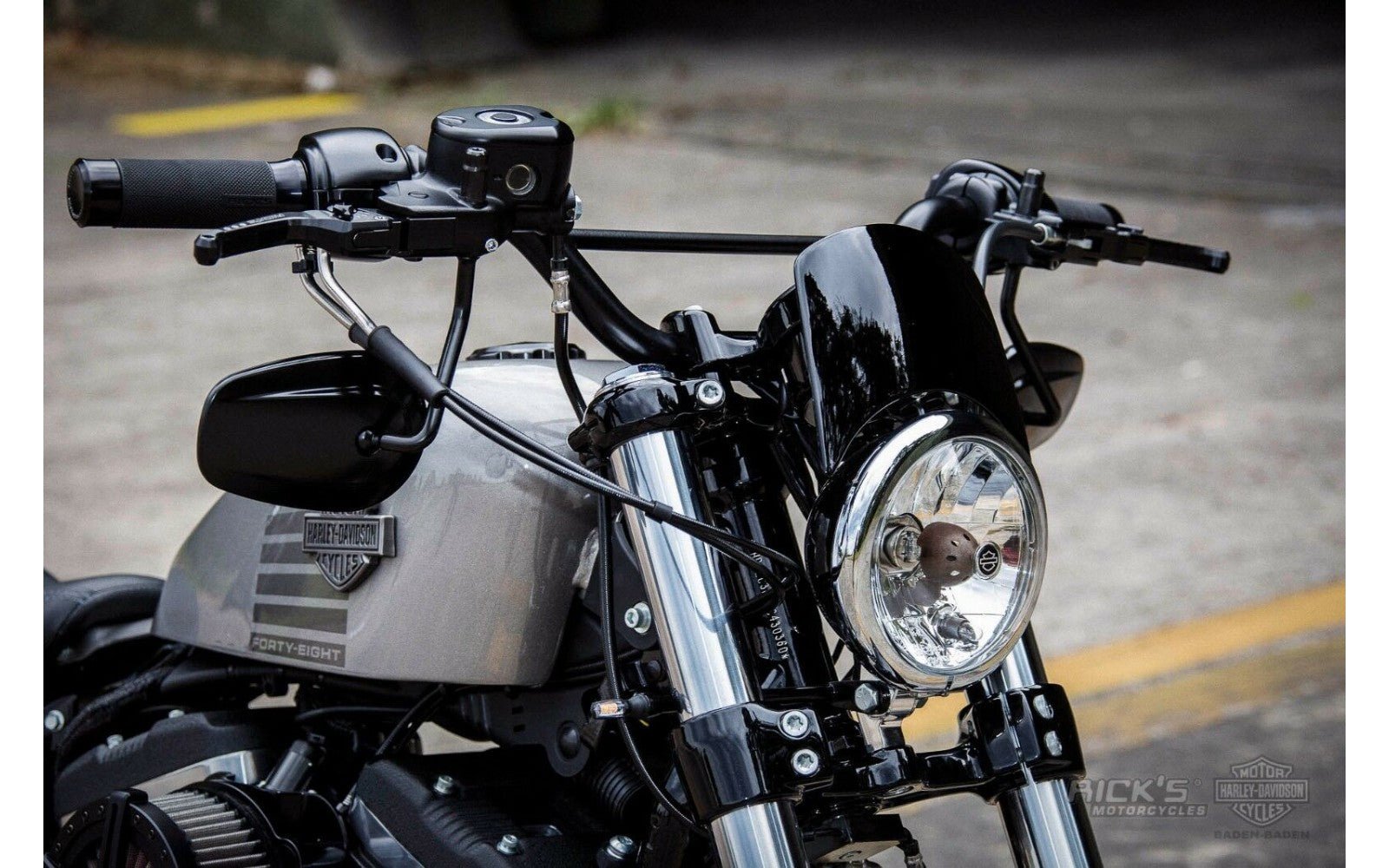 Rick's Headlight Mask - Sportster 48