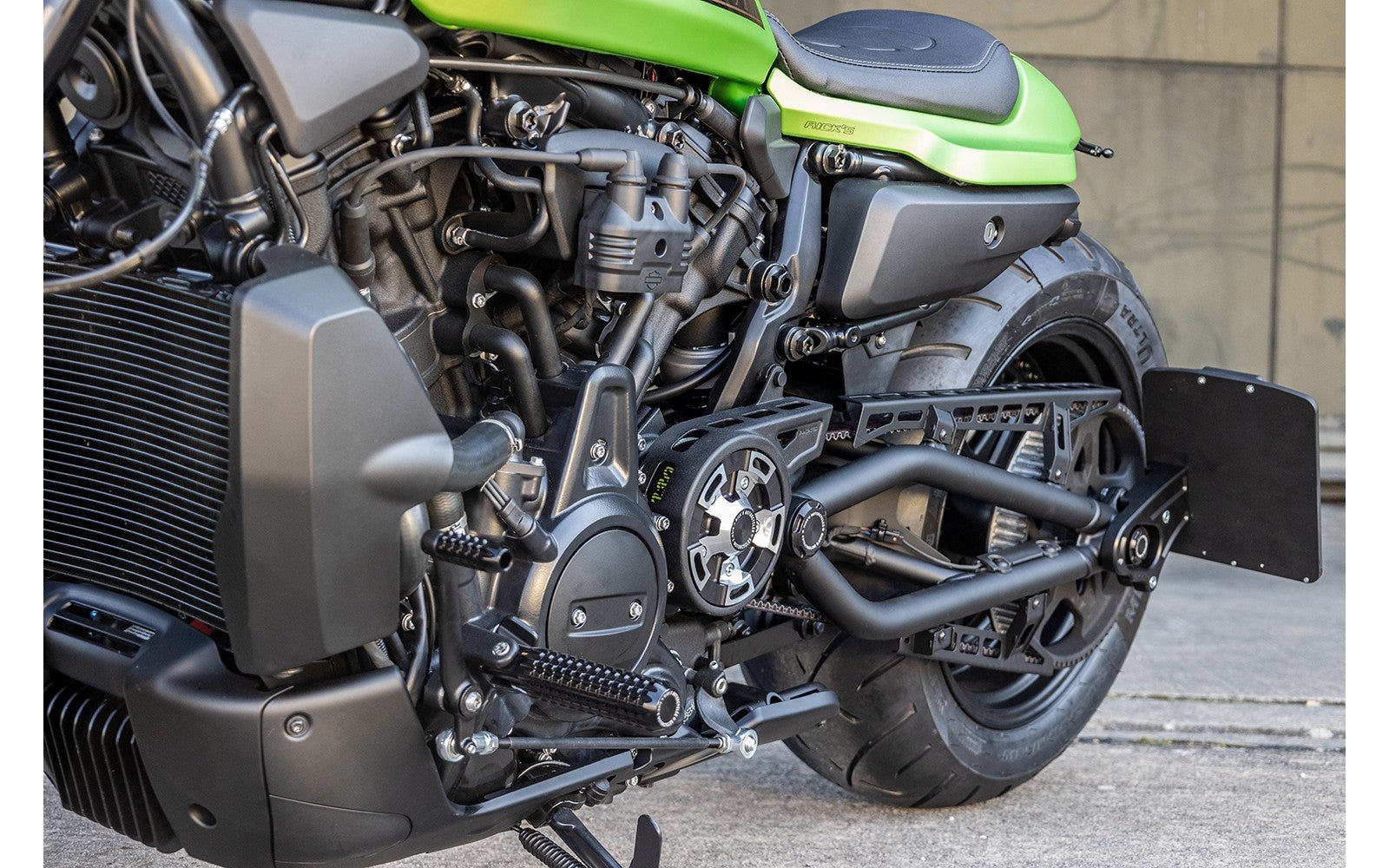 Rick's License Plate Holder Bracket / Matte Black - Sportster S 21-up