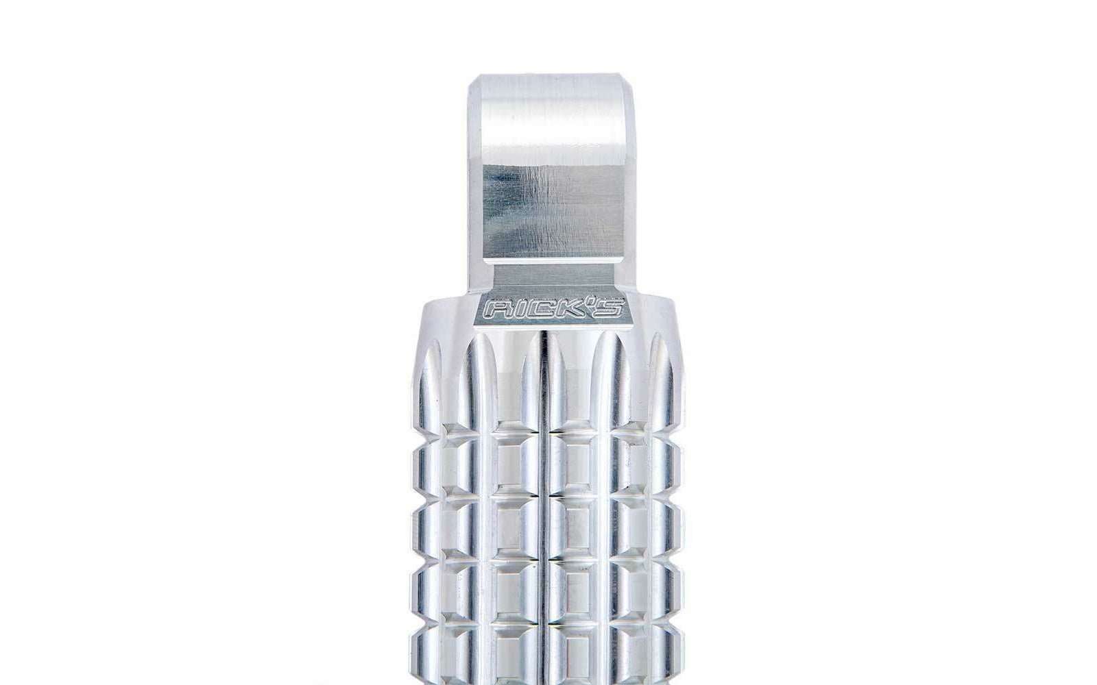 Rick's Passenger Pegs "AK4.7" Polished - Softail 18-up