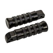 Rick's Passenger Pegs "O-Ring" Black - Softail 18-up