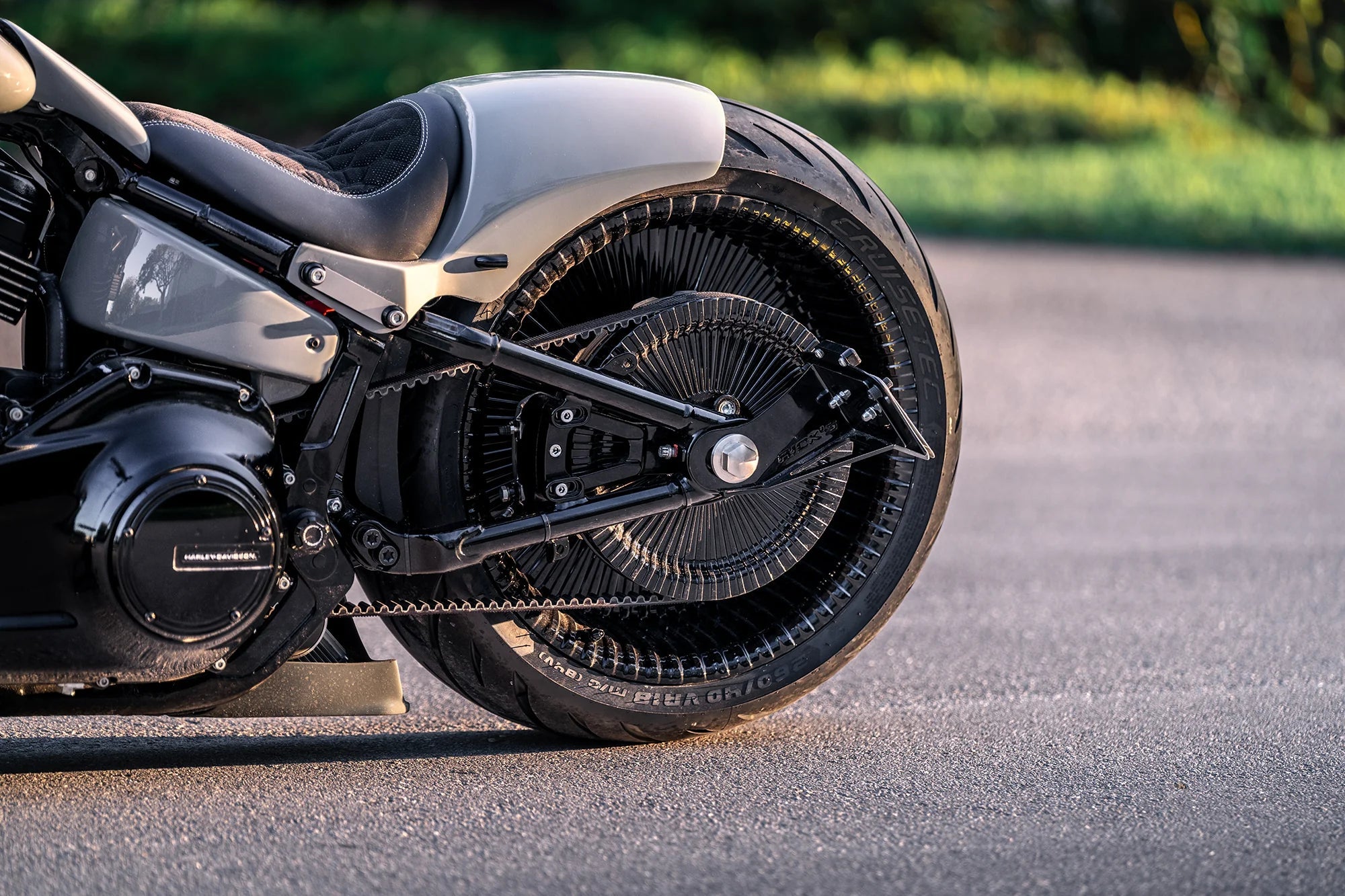 Rick's Rear Brake Relocation Kit - Softail 18-up