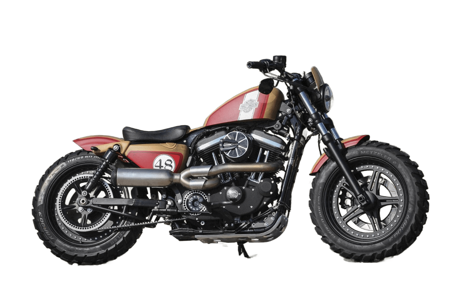 Rick's Rear Fender "Bobber GRP" Long - Sportster 10 - up - Rick's Motorcycles USA - Custom Parts for Harley - Davidson