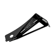 Rick's Side License Bracket Long / Gloss Black - Dyna 06-17