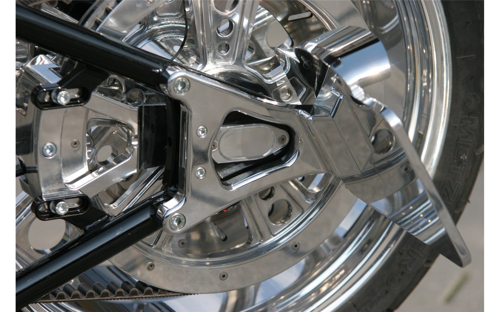 Rick's Side License Plate Bracket (for Rick's Swingarm) - Softail 00 - 17 - Rick's Motorcycles USA - Custom Parts for Harley - Davidson