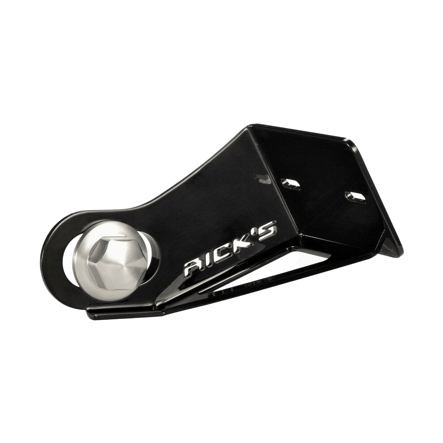 Rick's Side License Plate Bracket / Gloss Black - Softail 18-up