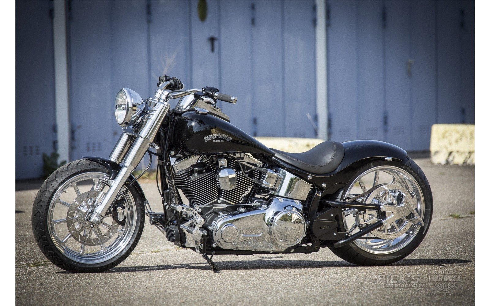 Rick's Side License Plate Bracket (Rick's Softail 300 Swingarm) - Rick's Motorcycles USA - Custom Parts for Harley - Davidson