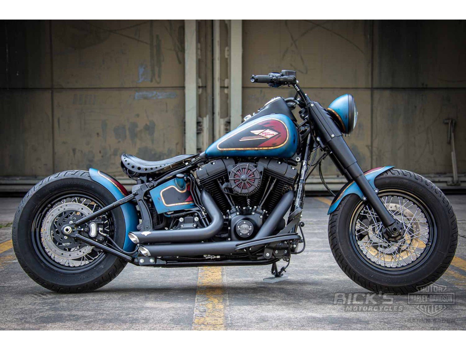 Rick's Steel Rear Fender 150/80-16 "Bobber" Short - Softail 08-17