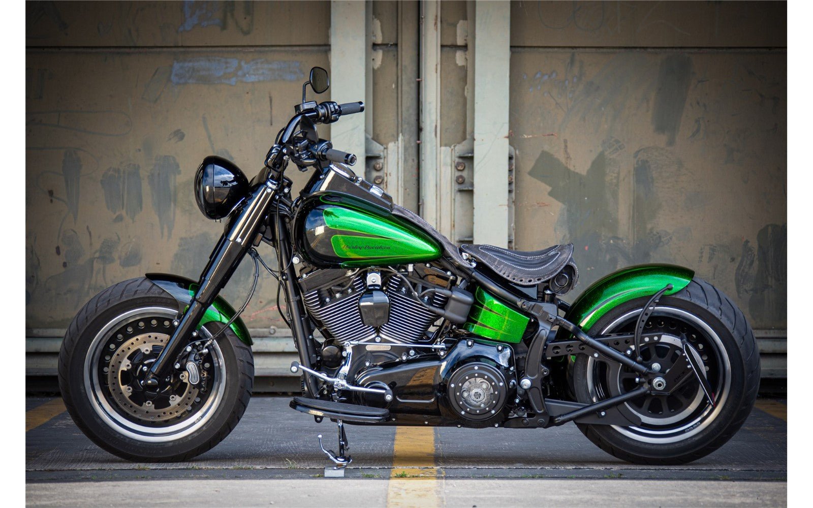 Rick's Steel Rear Fender 200/50-17 "Bobber" Long - Softail 2008-2017