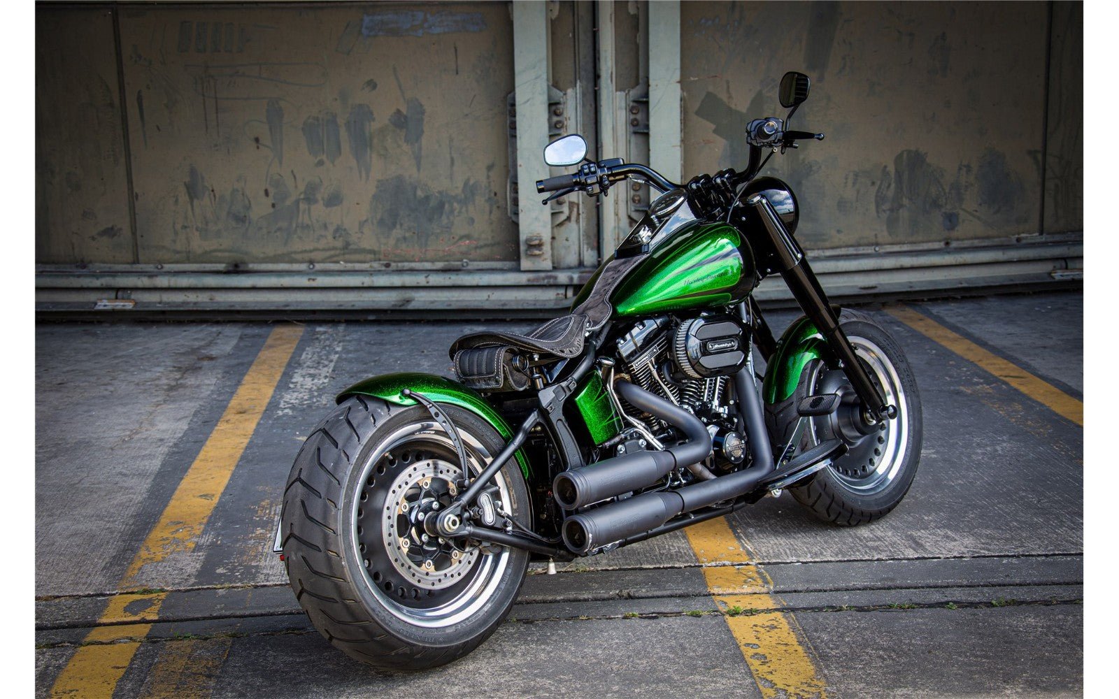 Rick's Steel Rear Fender 200/50-17 "Bobber" Long - Softail 2008-2017