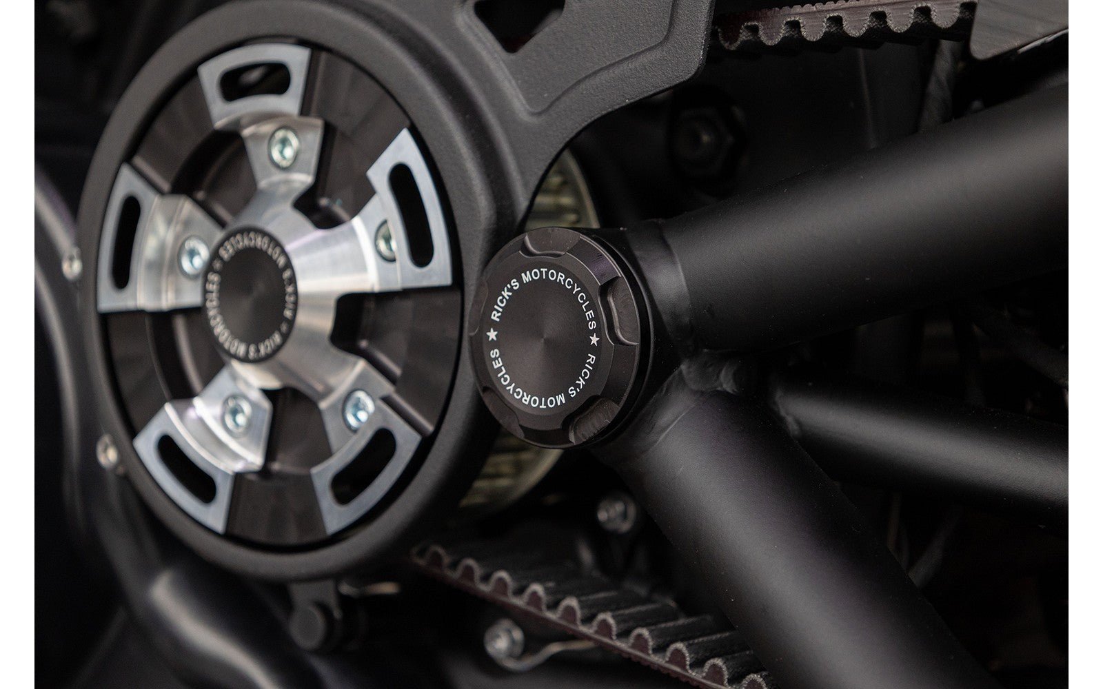 Rick's Swingarm Axle Covers "Premium" - Sportster S 21 - up - Rick's Motorcycles USA - Custom Parts for Harley - Davidson