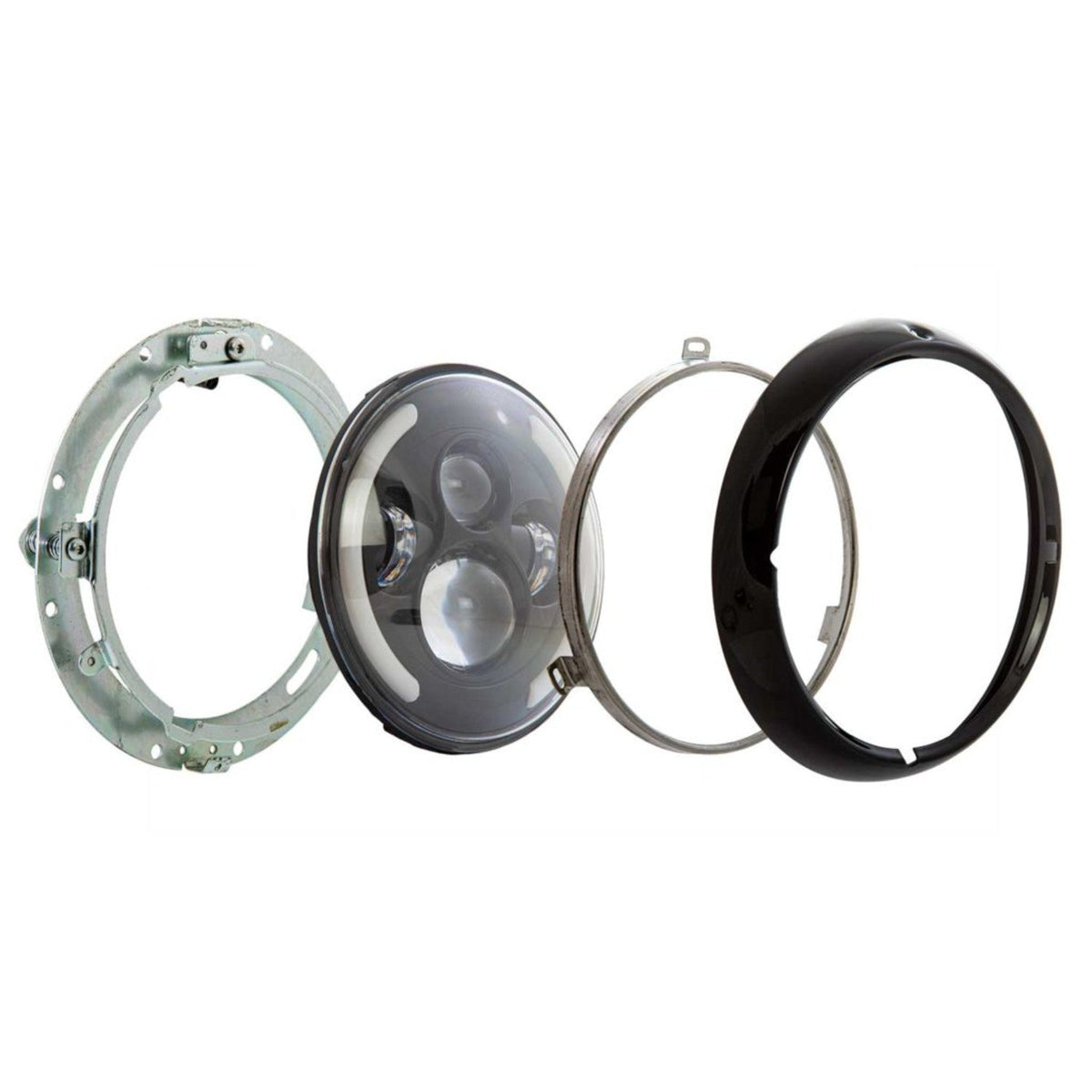 Rick's FXRP 7 inch LED headlight complete kit