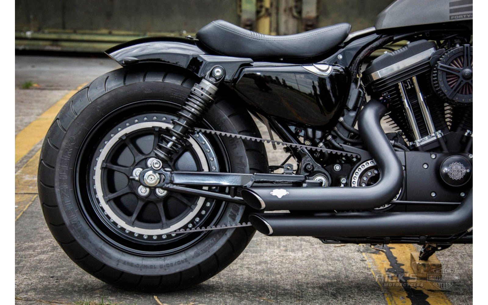 Rick's Offset Pulley Cover Aluminum - Sportster 09-up