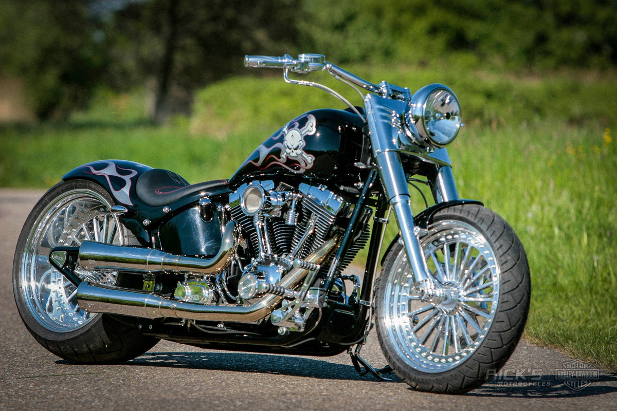 Rick's Super Steve wheels on a custom Harley-Davidson
