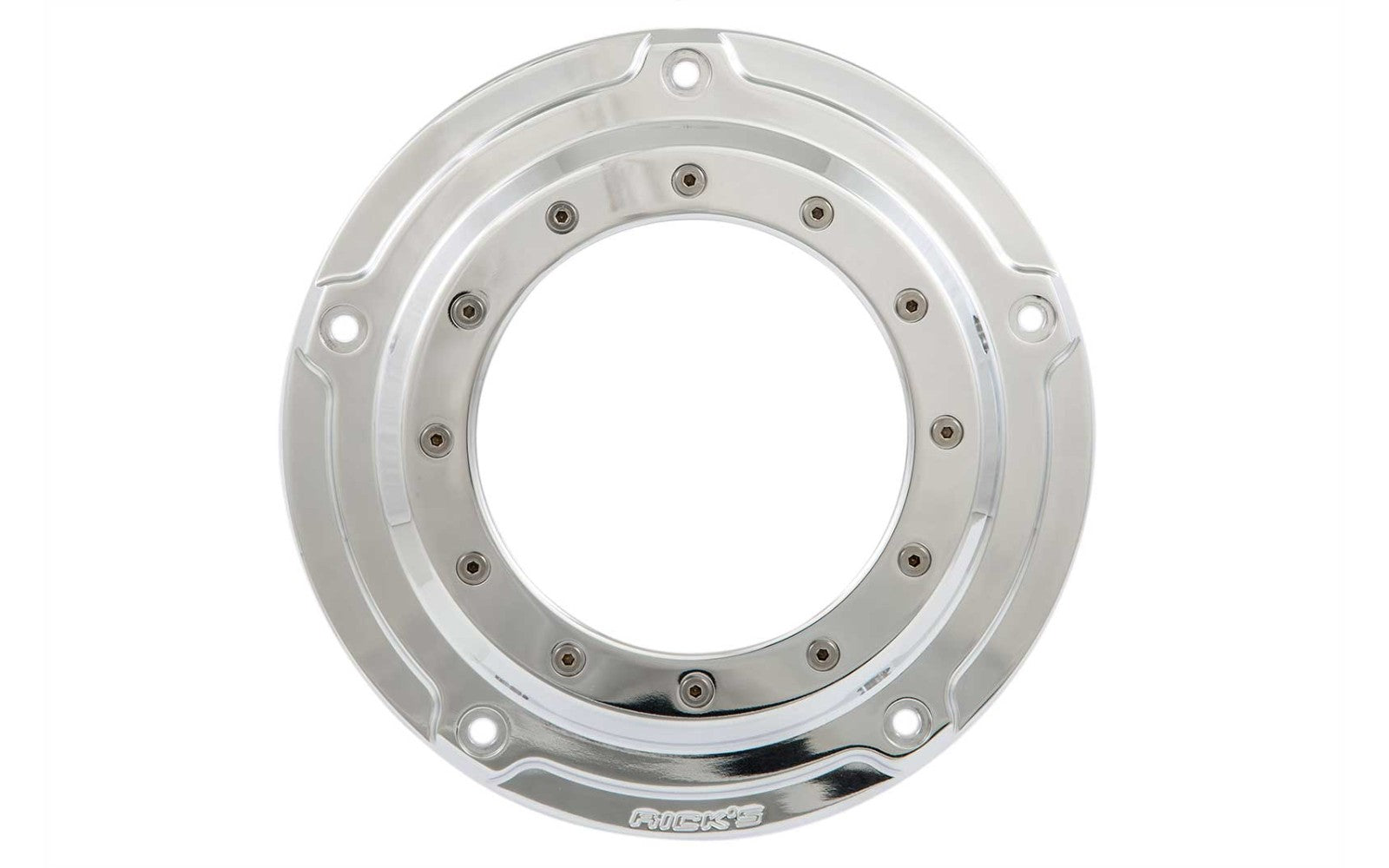 Cubierta Derby de Rick "Bullauge" pulida - Softail 19 en adelante 